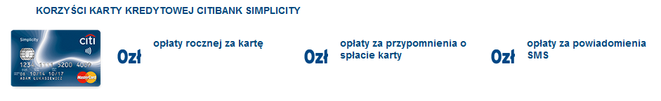 Darmowa karta kredytowan Citibank Simplicity