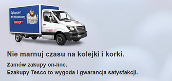 Małe oszczędności: Zakupy w Tesco z dostawą do domu.