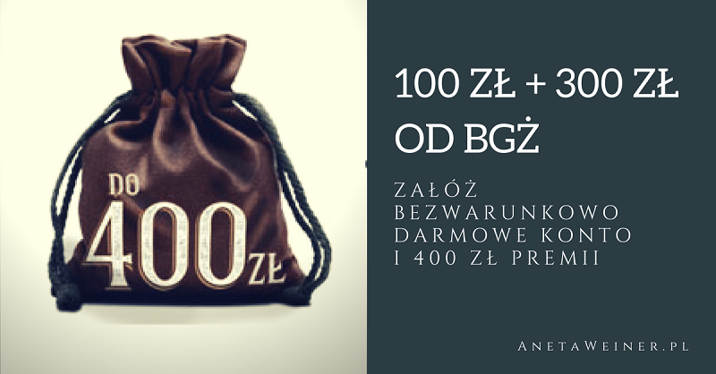 Bezwarunkowo darmowe Konto Optymalne w BGŻ + 400 zł premii.