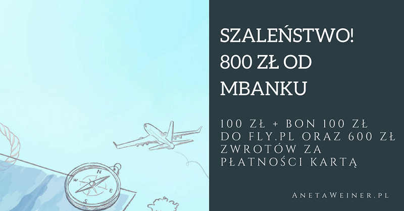 800 zł premii od mBanku. Szaleństwo!