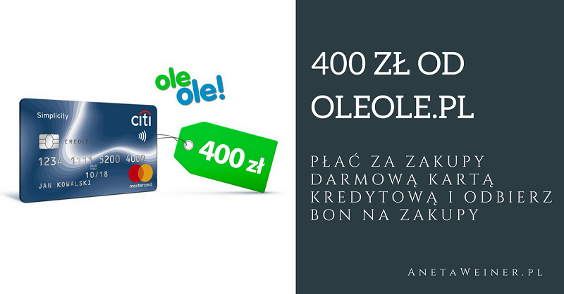 Odbierz swój bon o wartości 400 zł do sklepu Oleole.pl