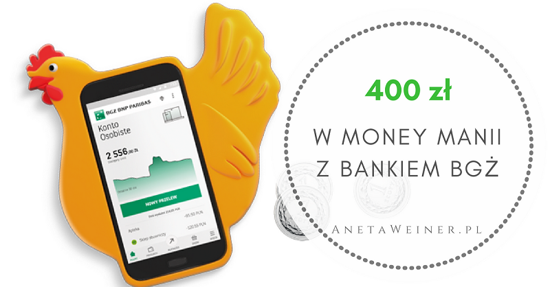 100 zł na start + 300 zł za płatności mobilne i przelewy od Banku BGŻ