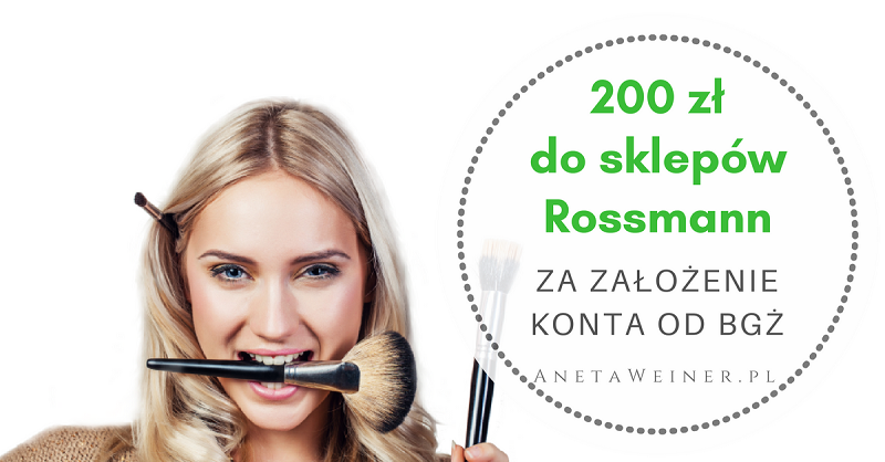 200 zł do sklepów Rossmann za założenie Konta Optymalnego w Banku BGŻ