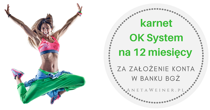Karnet OK System na 12 miesięcy (o wartości 756 zł!) od Banku BGŻ