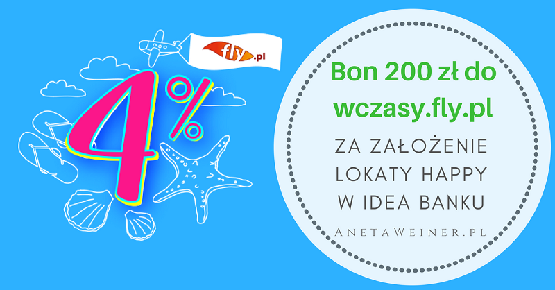 Bon 200 zł za założenie najlepszej lokaty na rynku – Lokata Happy 4% od Idea Banku